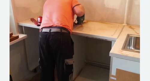 Сборка кухонного гарнитура. Талица